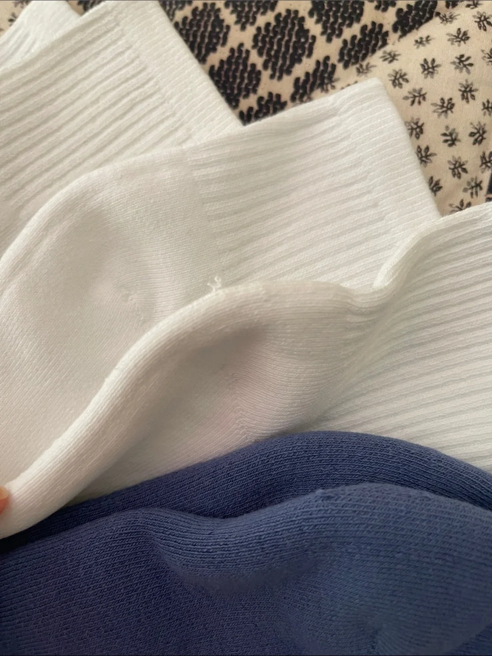 HUE Women's Ankle Socks Pack — White, Gray & Blue
